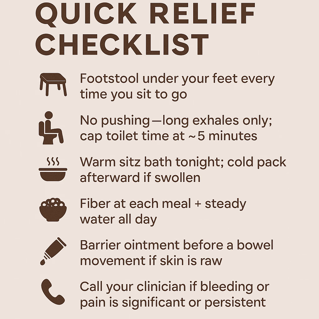 Quick Relief Check List