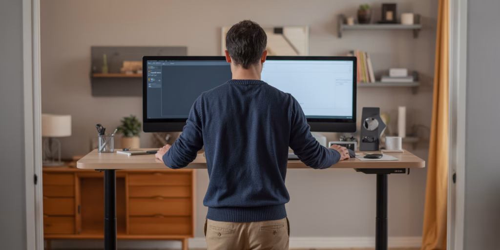 Standing Desk Man